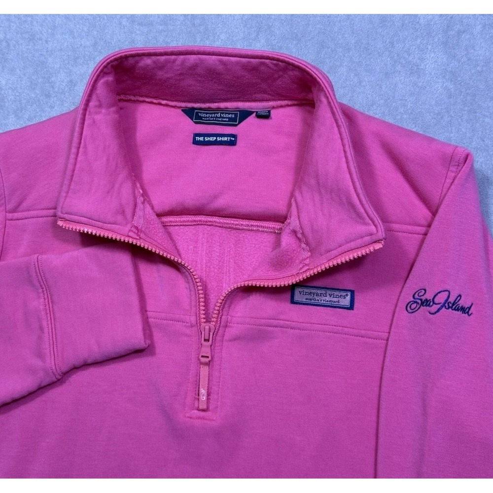 Vineyard Vines 1/4 Zip Pullover Mens L Marthas Vineyard Sea Island Resort USA